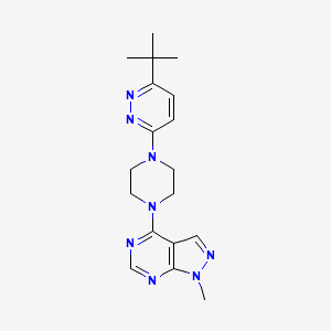 4-[4-(6-Tert-butylpyridazin-3-yl)piperazin-1-yl]-1-methylpyrazolo[3,4-d]pyrimidine