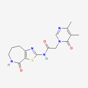 2-(4,5-dimethyl-6-oxopyrimidin-1(6H)-yl)-N-(4-oxo-5,6,7,8-tetrahydro-4H-thiazolo[5,4-c]azepin-2-yl)acetamide