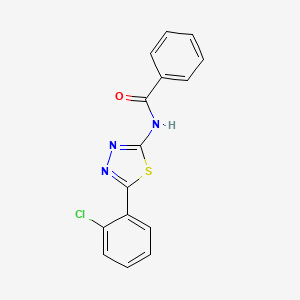 N-[5-(2-chlorophenyl)-1,3,4-thiadiazol-2-yl]benzamide