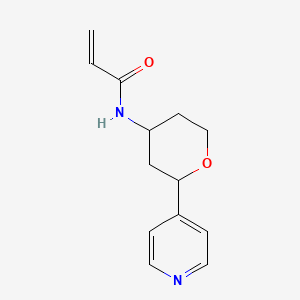 N-(2-Pyridin-4-yloxan-4-yl)prop-2-enamide