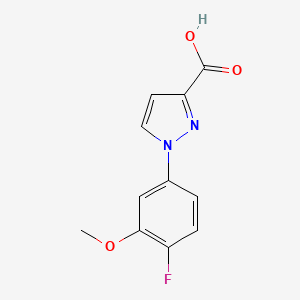 1-(4-Fluoro-3-methoxyphenyl)pyrazole-3-carboxylic acid