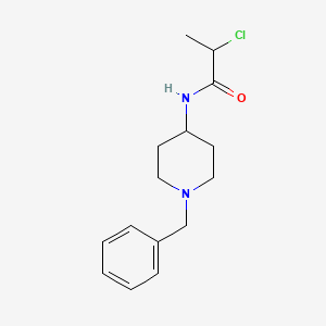 molecular formula C15H21ClN2O B2640030 N-(1-benzylpiperidin-4-yl)-2-chloropropanamide CAS No. 334974-43-5