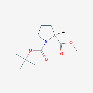 molecular formula C12H21NO4 B2640051 (S)-N-Boc-2-methylproline methyl ester CAS No. 220060-17-3
