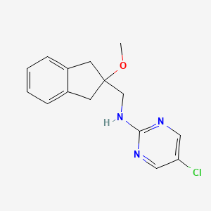 5-Chloro-N-[(2-methoxy-1,3-dihydroinden-2-yl)methyl]pyrimidin-2-amine