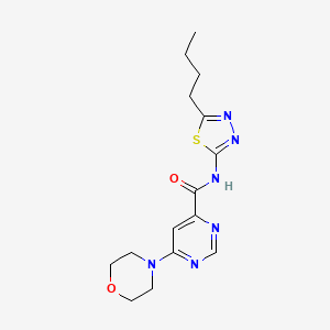 N-(5-butyl-1,3,4-thiadiazol-2-yl)-6-morpholinopyrimidine-4-carboxamide