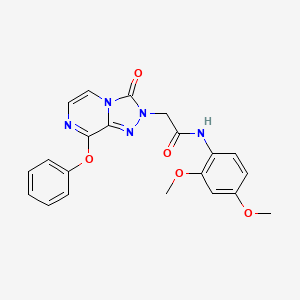 molecular formula C21H19N5O5 B2640059 N-(2,4-dimethoxyphenyl)-2-(3-oxo-8-phenoxy-[1,2,4]triazolo[4,3-a]pyrazin-2(3H)-yl)acetamide CAS No. 1251633-60-9