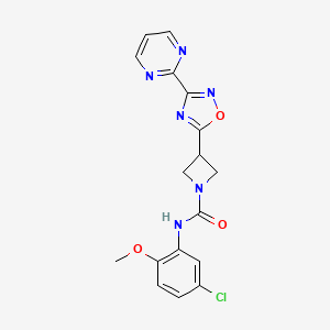 N-(5-chloro-2-methoxyphenyl)-3-(3-(pyrimidin-2-yl)-1,2,4-oxadiazol-5-yl)azetidine-1-carboxamide