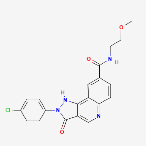 2-methyl-5-[5-(pyrrolidin-1-ylcarbonyl)-1,2,4-oxadiazol-3-yl]-N-[3-(trifluoromethyl)phenyl]thiophene-3-sulfonamide