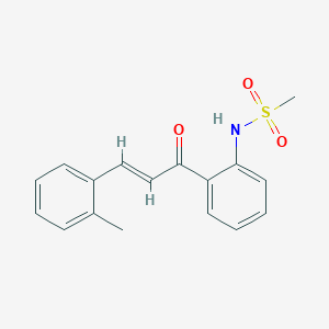 (E)-N-(2-(3-(o-tolyl)acryloyl)phenyl)methanesulfonamide