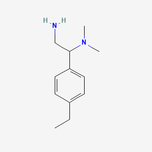 N-[2-amino-1-(4-ethylphenyl)ethyl]-N,N-dimethylamine