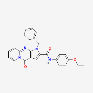 molecular formula C26H22N4O3 B2640114 1-benzyl-N-(4-ethoxyphenyl)-4-oxo-1,4-dihydropyrido[1,2-a]pyrrolo[2,3-d]pyrimidine-2-carboxamide CAS No. 900295-34-3