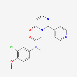 N-(3-chloro-4-methoxyphenyl)-2-(4-methyl-6-oxo-2-(pyridin-4-yl)pyrimidin-1(6H)-yl)acetamide