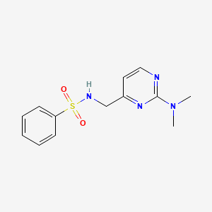 N-((2-(dimethylamino)pyrimidin-4-yl)methyl)benzenesulfonamide