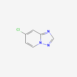 molecular formula C6H4ClN3 B2640140 7-Chloro-[1,2,4]triazolo[1,5-a]pyridine CAS No. 1427452-48-9