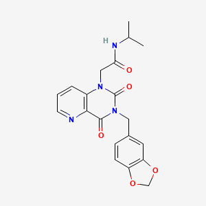 2-(3-(benzo[d][1,3]dioxol-5-ylmethyl)-2,4-dioxo-3,4-dihydropyrido[3,2-d]pyrimidin-1(2H)-yl)-N-isopropylacetamide
