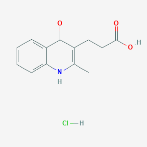 3-(2-Methyl-4-oxo-1,4-dihydroquinolin-3-yl)propanoic acid hydrochloride