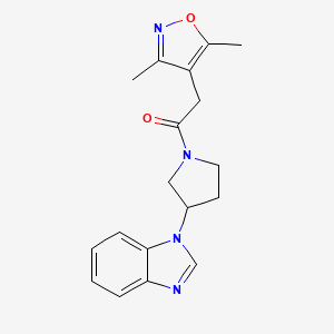 1-(3-(1H-benzo[d]imidazol-1-yl)pyrrolidin-1-yl)-2-(3,5-dimethylisoxazol-4-yl)ethanone