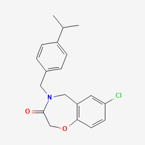 7-chloro-4-(4-isopropylbenzyl)-4,5-dihydro-1,4-benzoxazepin-3(2H)-one