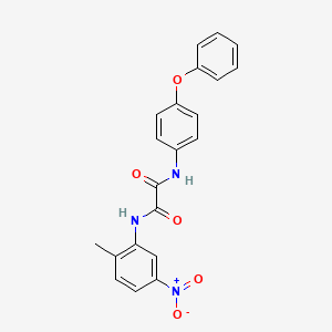 molecular formula C21H17N3O5 B2640176 N1-(2-methyl-5-nitrophenyl)-N2-(4-phenoxyphenyl)oxalamide CAS No. 899744-42-4
