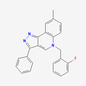 5-(2-fluorobenzyl)-8-methyl-3-phenyl-5H-pyrazolo[4,3-c]quinoline