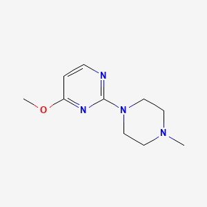 molecular formula C10H16N4O B2640190 4-Methoxy-2-(4-methylpiperazin-1-yl)pyrimidine CAS No. 1280937-32-7