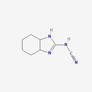 molecular formula C8H12N4 B2640196 octahydro-2H-benzimidazol-2-ylidenecyanamide CAS No. 908543-21-5