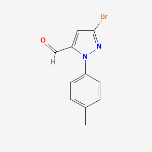 5-Bromo-2-(4-methylphenyl)pyrazole-3-carbaldehyde