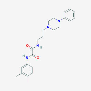 molecular formula C23H30N4O2 B2640233 N'-(3,4-dimethylphenyl)-N-[3-(4-phenylpiperazin-1-yl)propyl]ethanediamide CAS No. 1049568-88-8