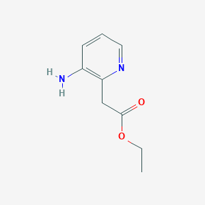 molecular formula C9H12N2O2 B2640234 Ethyl 2-(3-aminopyridin-2-YL)acetate CAS No. 295327-27-4