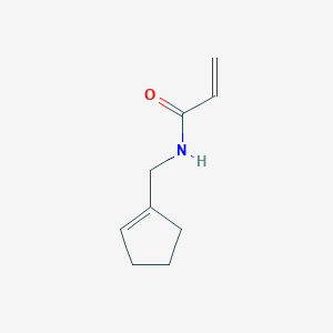 molecular formula C9H13NO B2640237 n-[(Cyclopent-1-en-1-yl)methyl]prop-2-enamide CAS No. 2150297-57-5