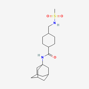 N-((3s,5s,7s)-adamantan-1-yl)-4-(methylsulfonamidomethyl)cyclohexanecarboxamide