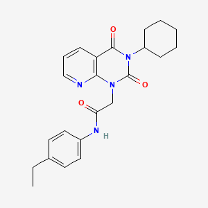 2-(3-cyclohexyl-2,4-dioxopyrido[2,3-d]pyrimidin-1-yl)-N-(4-ethylphenyl)acetamide