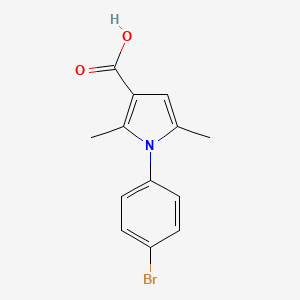 1-(4-bromophenyl)-2,5-dimethyl-1H-pyrrole-3-carboxylic acid