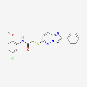 N-(5-chloro-2-methoxyphenyl)-2-((2-phenylimidazo[1,2-b]pyridazin-6-yl)thio)acetamide