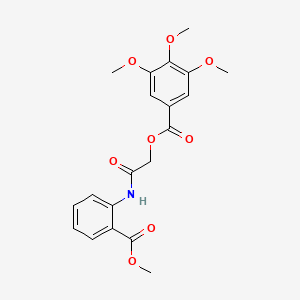 [2-(2-Methoxycarbonylanilino)-2-oxoethyl] 3,4,5-trimethoxybenzoate