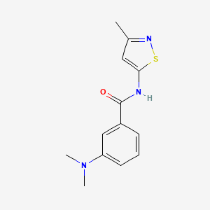 molecular formula C13H15N3OS B2640262 3-(dimethylamino)-N-(3-methylisothiazol-5-yl)benzamide CAS No. 1207052-17-2