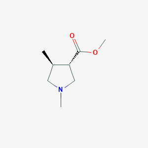 molecular formula C8H15NO2 B2640264 Methyl (3S,4S)-1,4-dimethylpyrrolidine-3-carboxylate CAS No. 1867507-49-0