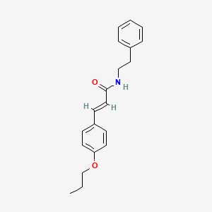 molecular formula C20H23NO2 B2640268 (E)-N-phenethyl-3-(4-propoxyphenyl)acrylamide CAS No. 433691-53-3