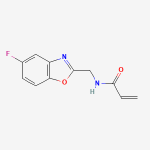 molecular formula C11H9FN2O2 B2640270 N-[(5-Fluoro-1,3-benzoxazol-2-YL)methyl]prop-2-enamide CAS No. 2128697-88-9