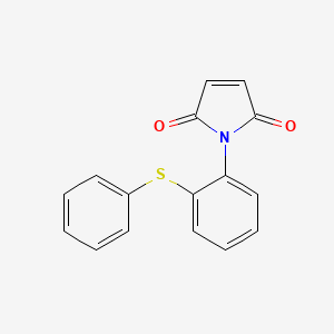 molecular formula C16H11NO2S B2640322 1-(2-Phenylsulfanyl-phenyl)-pyrrole-2,5-dione CAS No. 568551-29-1