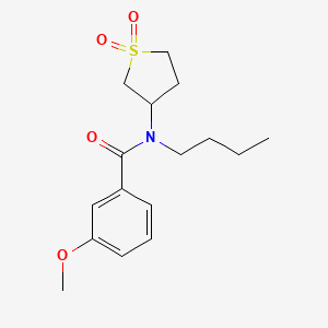 molecular formula C16H23NO4S B2640330 N-butyl-N-(1,1-dioxo-1lambda6-thiolan-3-yl)-3-methoxybenzamide CAS No. 898413-24-6