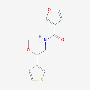 molecular formula C12H13NO3S B2640358 N-(2-methoxy-2-(thiophen-3-yl)ethyl)furan-3-carboxamide CAS No. 1448066-00-9