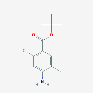 molecular formula C12H16ClNO2 B2640481 tert-Butyl 4-Amino-2-chloro-5-methylbenzoate CAS No. 2135339-59-0