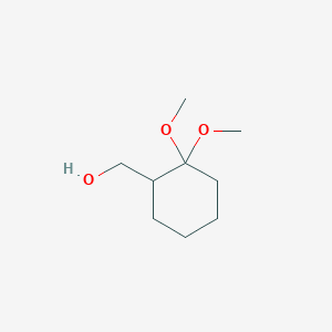 molecular formula C9H18O3 B2640490 (2,2-Dimethoxycyclohexyl)methanol CAS No. 150970-28-8