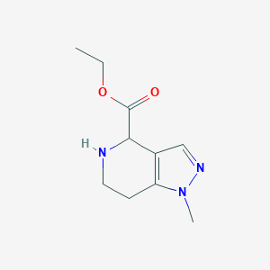 molecular formula C10H15N3O2 B2640551 Ethyl 1-methyl-4,5,6,7-tetrahydropyrazolo[4,3-c]pyridine-4-carboxylate CAS No. 2089712-55-8