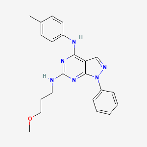 molecular formula C22H24N6O B2640623 N6-(3-methoxypropyl)-N4-(4-methylphenyl)-1-phenyl-1H-pyrazolo[3,4-d]pyrimidine-4,6-diamine CAS No. 946320-93-0