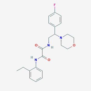 molecular formula C22H26FN3O3 B2640628 N1-(2-ethylphenyl)-N2-(2-(4-fluorophenyl)-2-morpholinoethyl)oxalamide CAS No. 941976-71-2