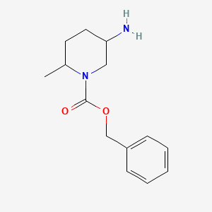 molecular formula C14H20N2O2 B2640633 Benzyl 5-amino-2-methylpiperidine-1-carboxylate CAS No. 1823290-56-7