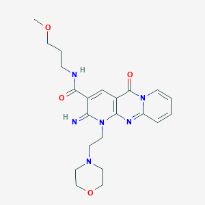 2-imino-N-(3-methoxypropyl)-1-(2-morpholinoethyl)-5-oxo-2,5-dihydro-1H-dipyrido[1,2-a:2',3'-d]pyrimidine-3-carboxamide