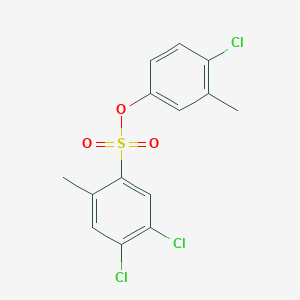 4-Chloro-3-methylphenyl 4,5-dichloro-2-methylbenzene-1-sulfonate